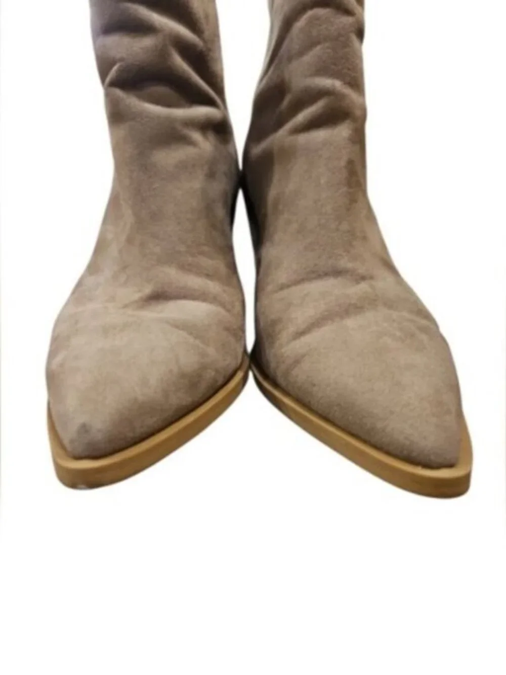 Abound SZ 9.5 Cowgirl Chic Tan Callan Bootie Back Zip 3.5